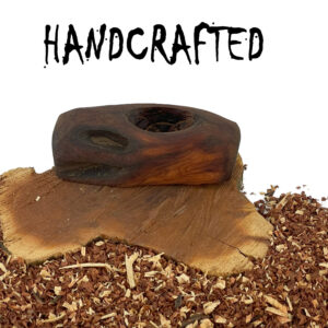 Rustic Natural Wood Food Dish - Manzanita Water Dish for birds reptiles and small animals