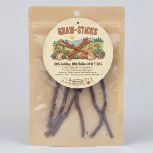 Natural Manzanita Gnaw Sticks 6 x 1/4" (20 Pack) – Birds